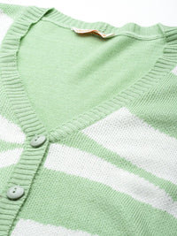 DressBerry Abstract Pattern Acrylic Cardigan