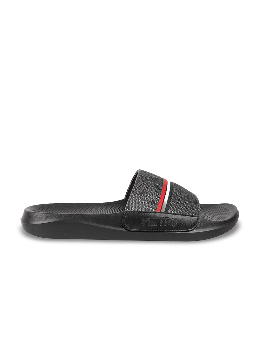 Metro Men Striped Sliders