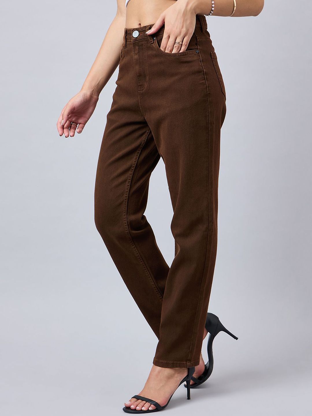 Style Quotient Women Straight Fit High-Rise Stretchable Denim Jeans