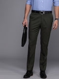 Raymond Men Textured Slim Fit Formal Trousers
