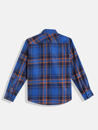 Monte Carlo Boys Tartan Checked Casual Smart Fit Shirt