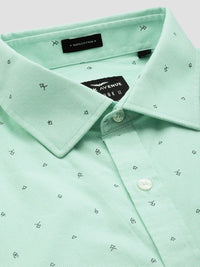 Park Avenue Slim Fit Printed Pure Cotton Formal Shirt