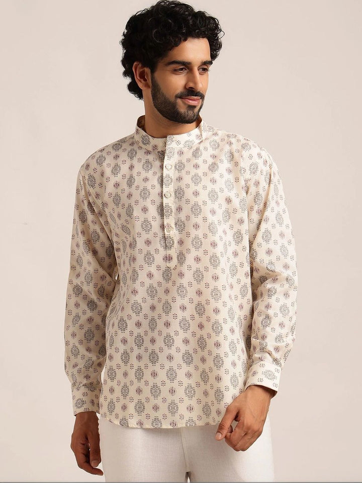 Anouk Lelaki Motif Etnik Bercetak Indie Prints Kurta