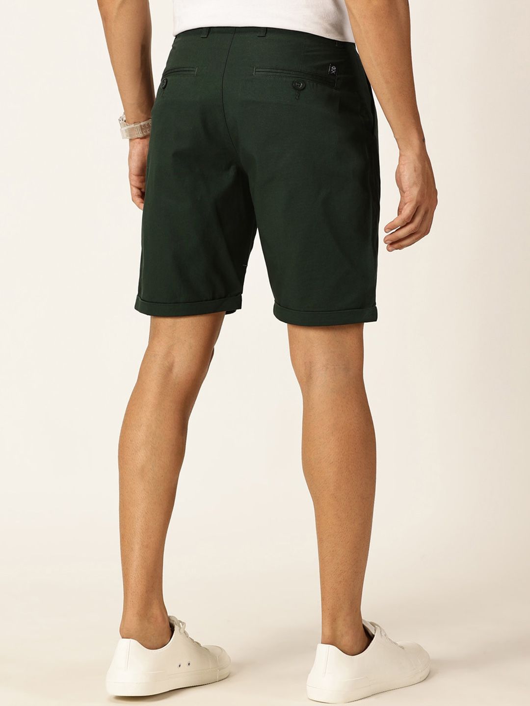 Thomas Scott Men Mid-Rise Pure Cotton Chino Shorts