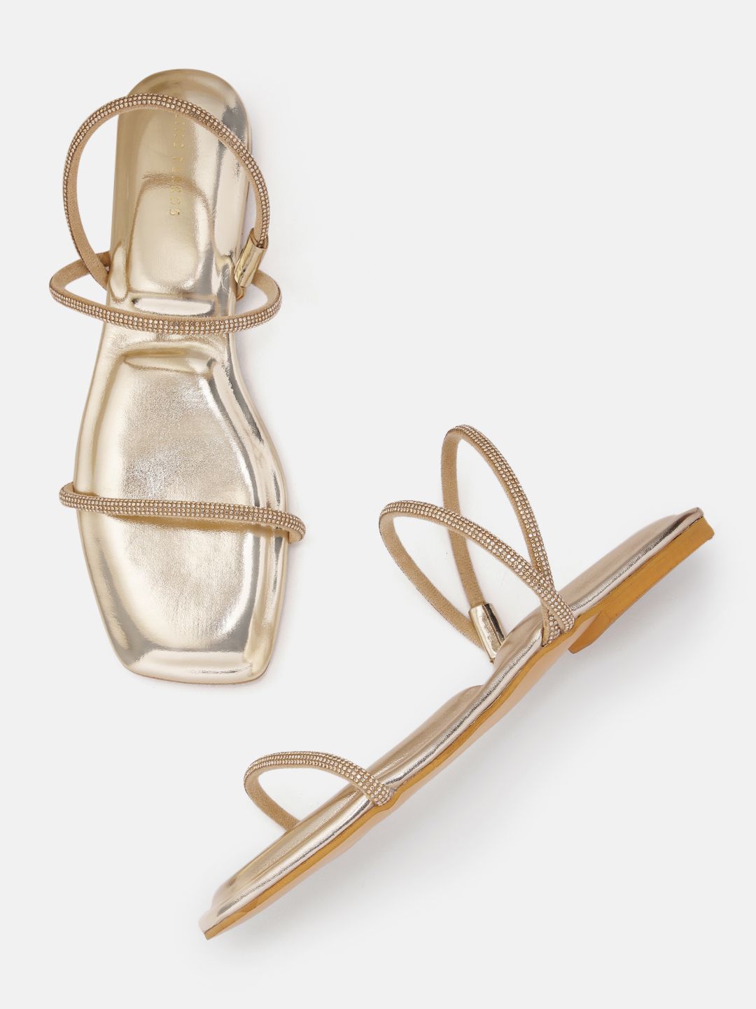 Lino Perros Women Embellished Open Toe Flats