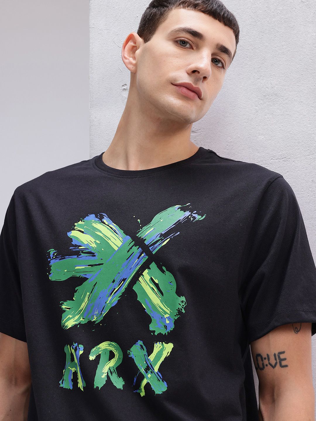 HRX by Hrithik Roshan Brand Logo Print Lifestyle T-shirt