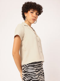 DressBerry Soft Focus Notched Lapel Edge Shirt