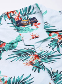 The Indian Garage Co Men Tropical Printed Pure Cotton Night suit