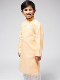 SOJANYA Boys Yellow Solid Kurta