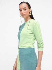 DressBerry Minimalist Mix Ribbed Top