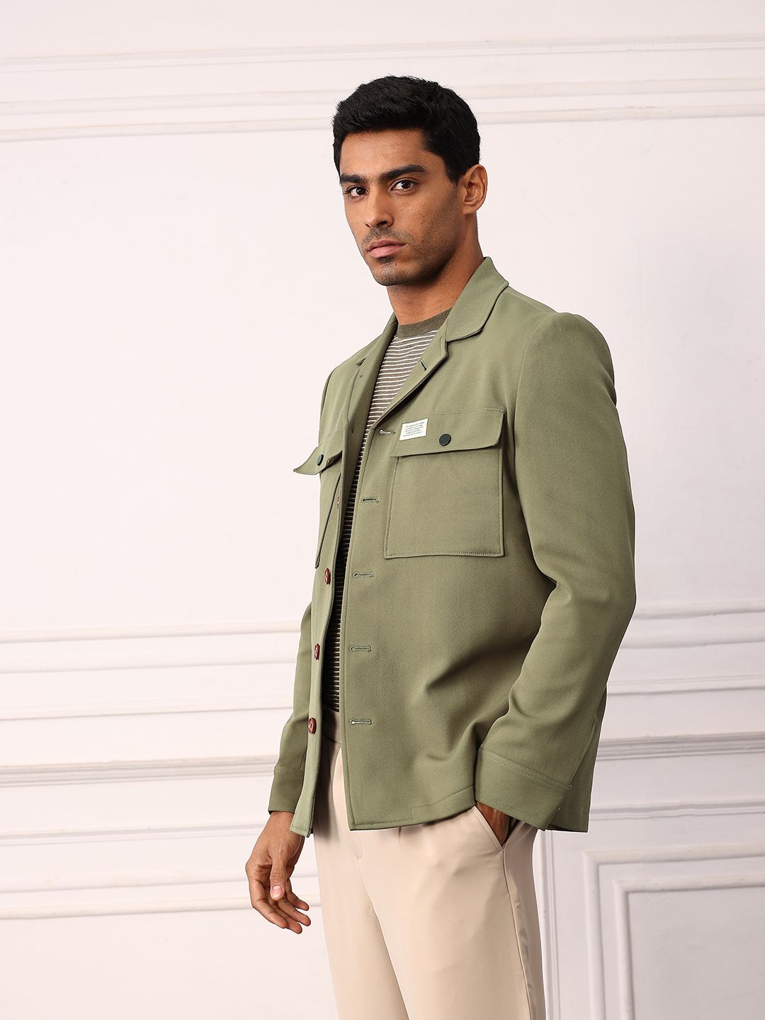 Mr Bowerbird Double Pocket Resort Collar Tailored Jacket