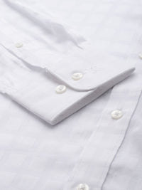 Raymond Pure Cotton Standard Slim Fit Checked Formal Shirt