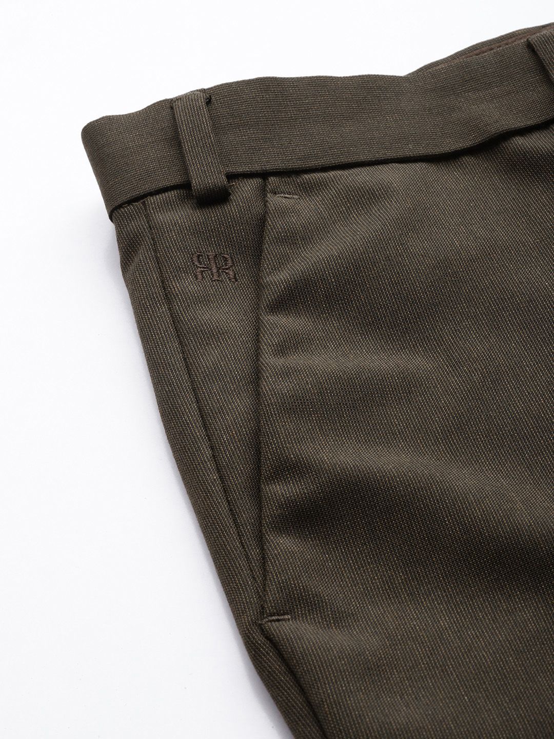 Raymond Men Textured Slim Fit Formal Trousers