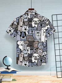 HELLCAT Boys Floral Opaque Printed Casual Shirt