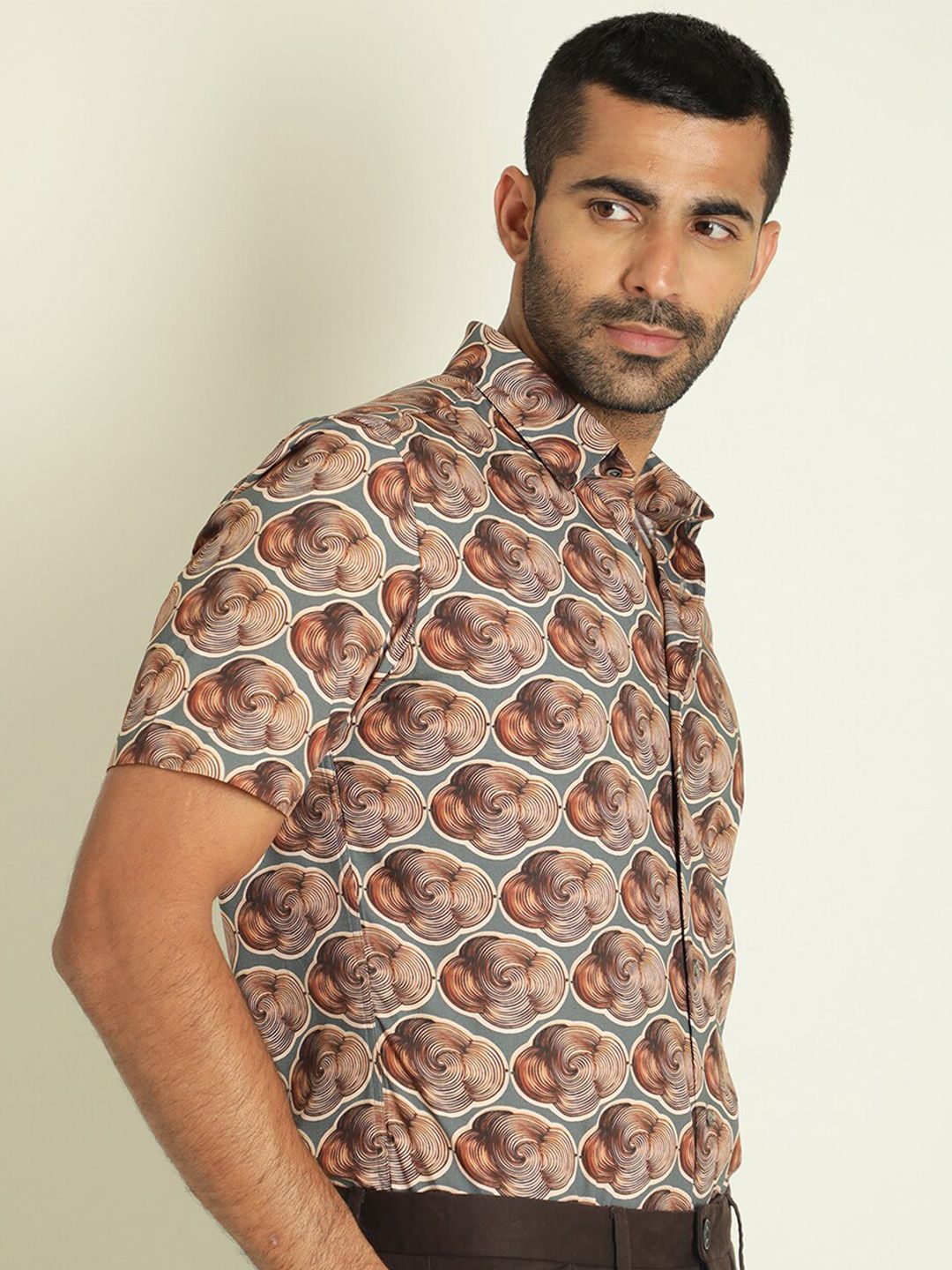 RARE RABBIT Men Tymon Slim Fit Printed Shirt