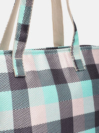 Anouk Self Checked Structured Shoulder Bag