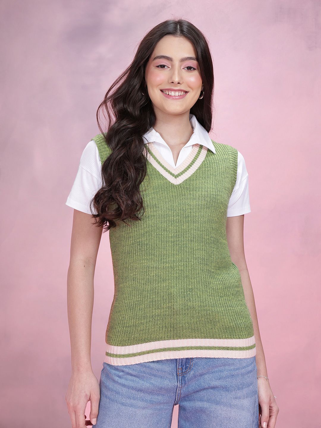 DressBerry Women Acrylic Sweater Vest
