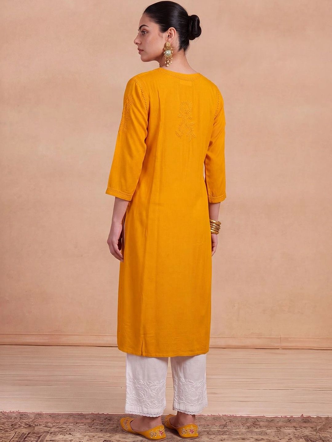 House of Chikankari Women Ethnic Motifs Embroidered Chikankari Kurta