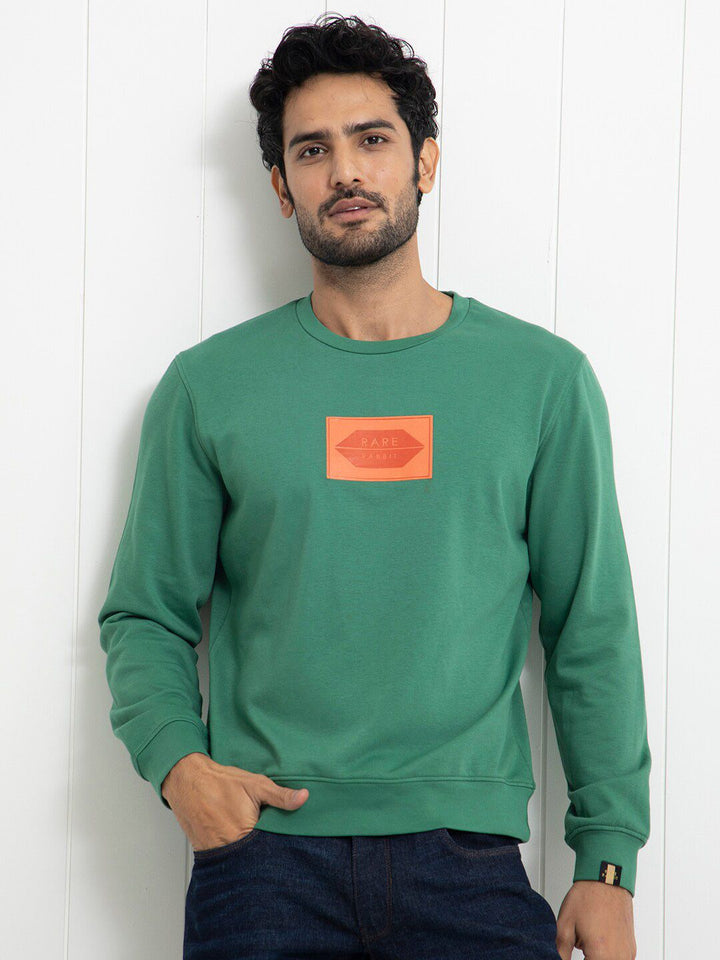 RARE RABBIT Men Pectin Typography Printed Sweatshirt