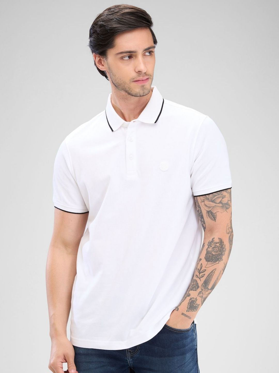 SPYKAR Men Polo Collar Slim Fit T-shirt
