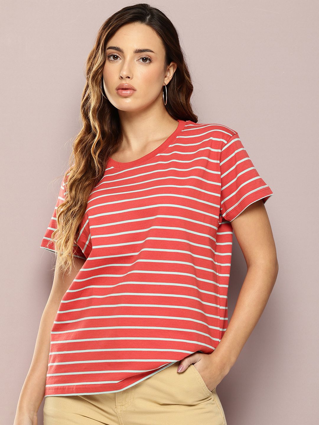 DILLINGER Striped Boxy T-shirt