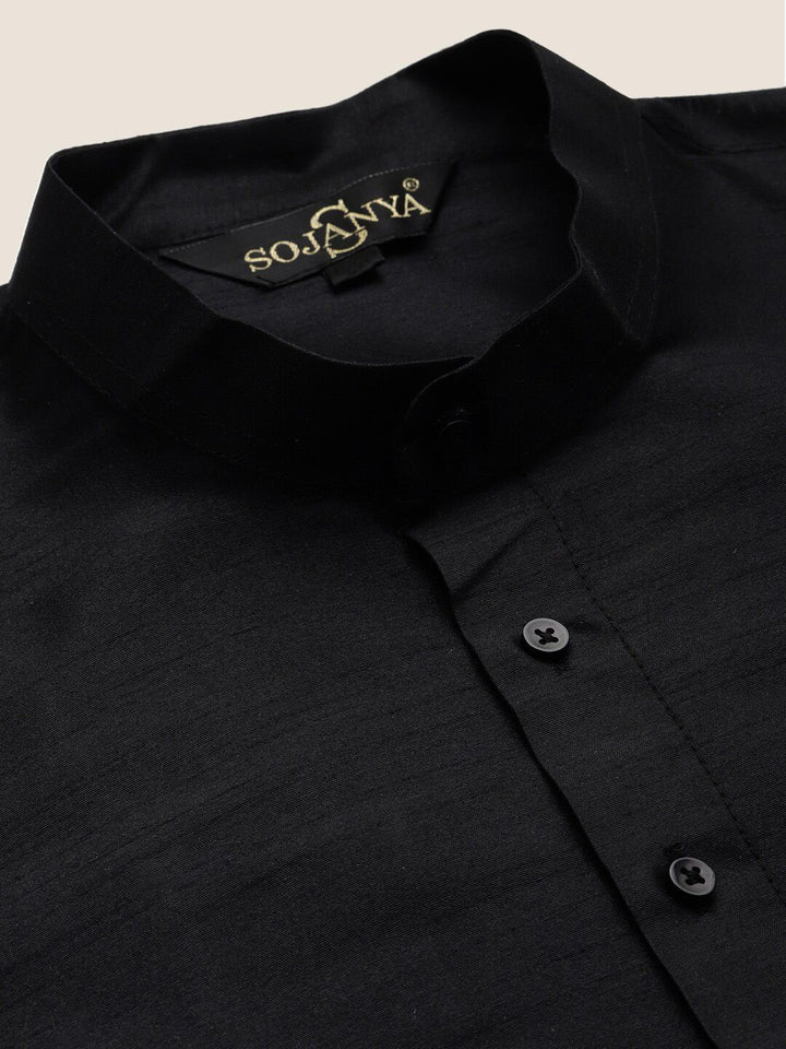 SOJANYA Mandarin Collar Regular Kurta With Churidar & Nehru Jacket