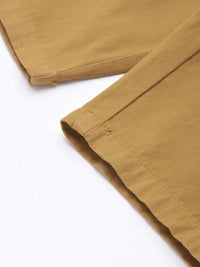 The Indian Garage Co Men Brown Slim Fit Cotton Chino Shorts