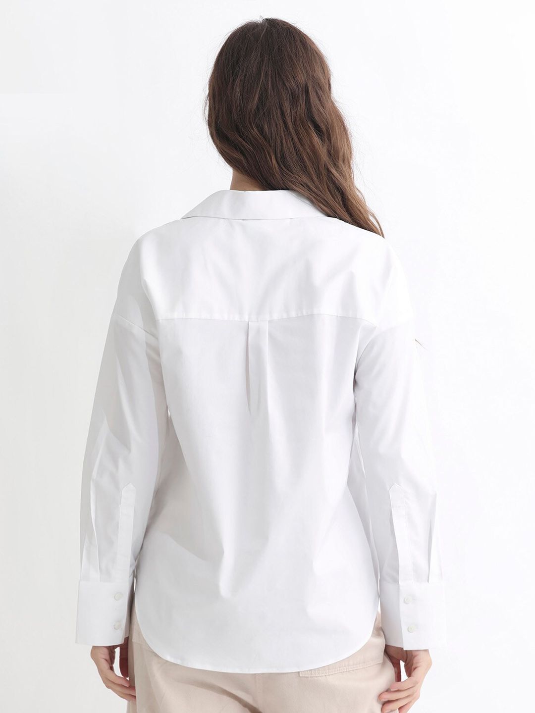RAREISM Slim Fit Opaque Cotton Casual Shirt
