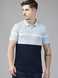 Park Avenue Striped Polo Collar T-shirt