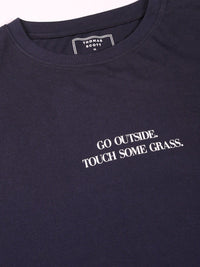 Thomas Scott Round Neck Typography Printed Cotton Oversized T-shirt