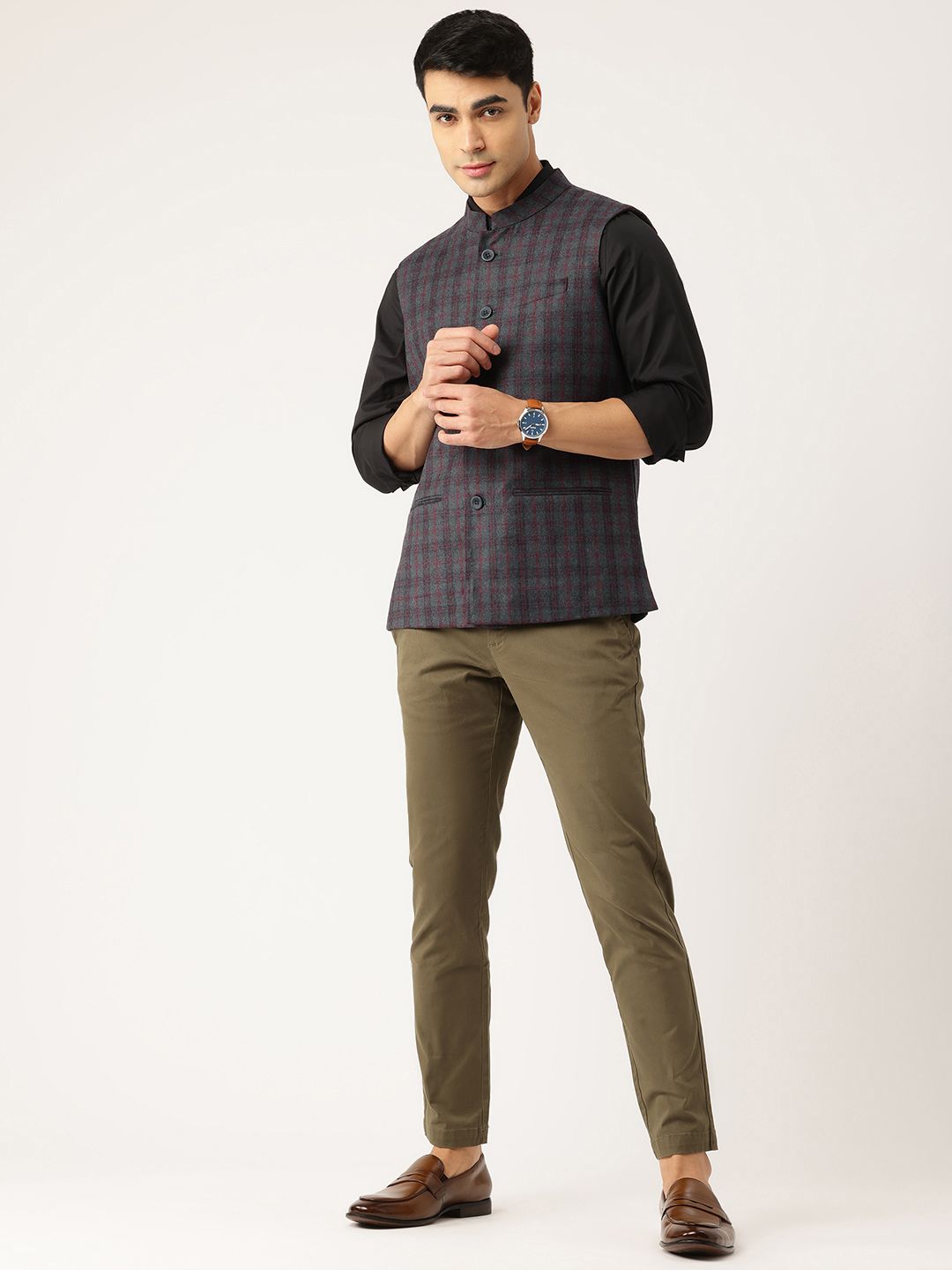 Monte Carlo Woollen Nehru Jacket
