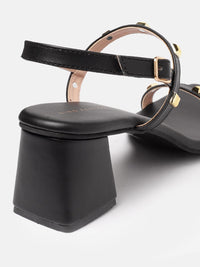Lino Perros Embellished Block Heels