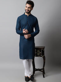 Jompers Men Ethnic Motifs Thread Work Cotton Kurta