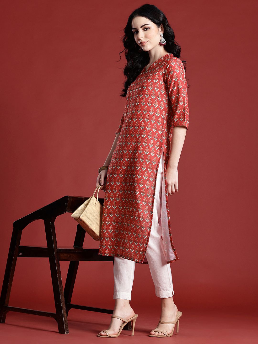 Anouk Women Floral Printed Kurta