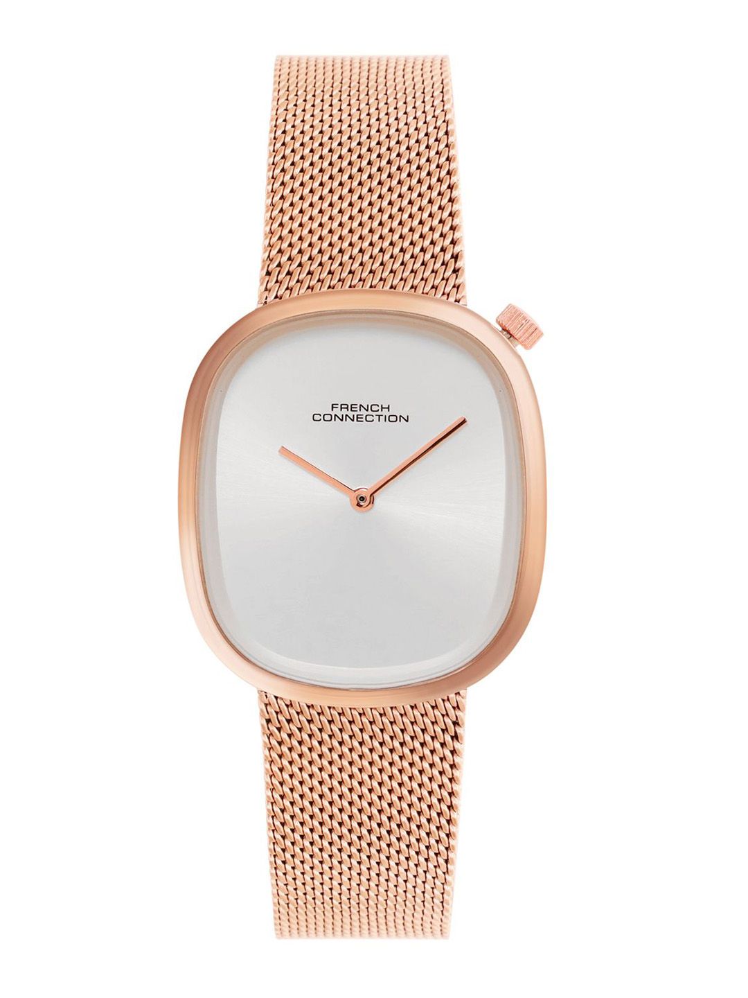 French Connection Women Dial & Stainless Steel Bracelet Style Straps Analogue Watch FCN0112RGM