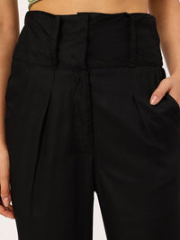 DressBerry Women Bell-Bottom Beauty Wide Waistband Trousers