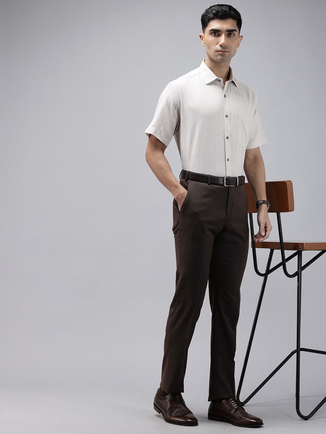Park Avenue Men Slim Fit Formal Trousers