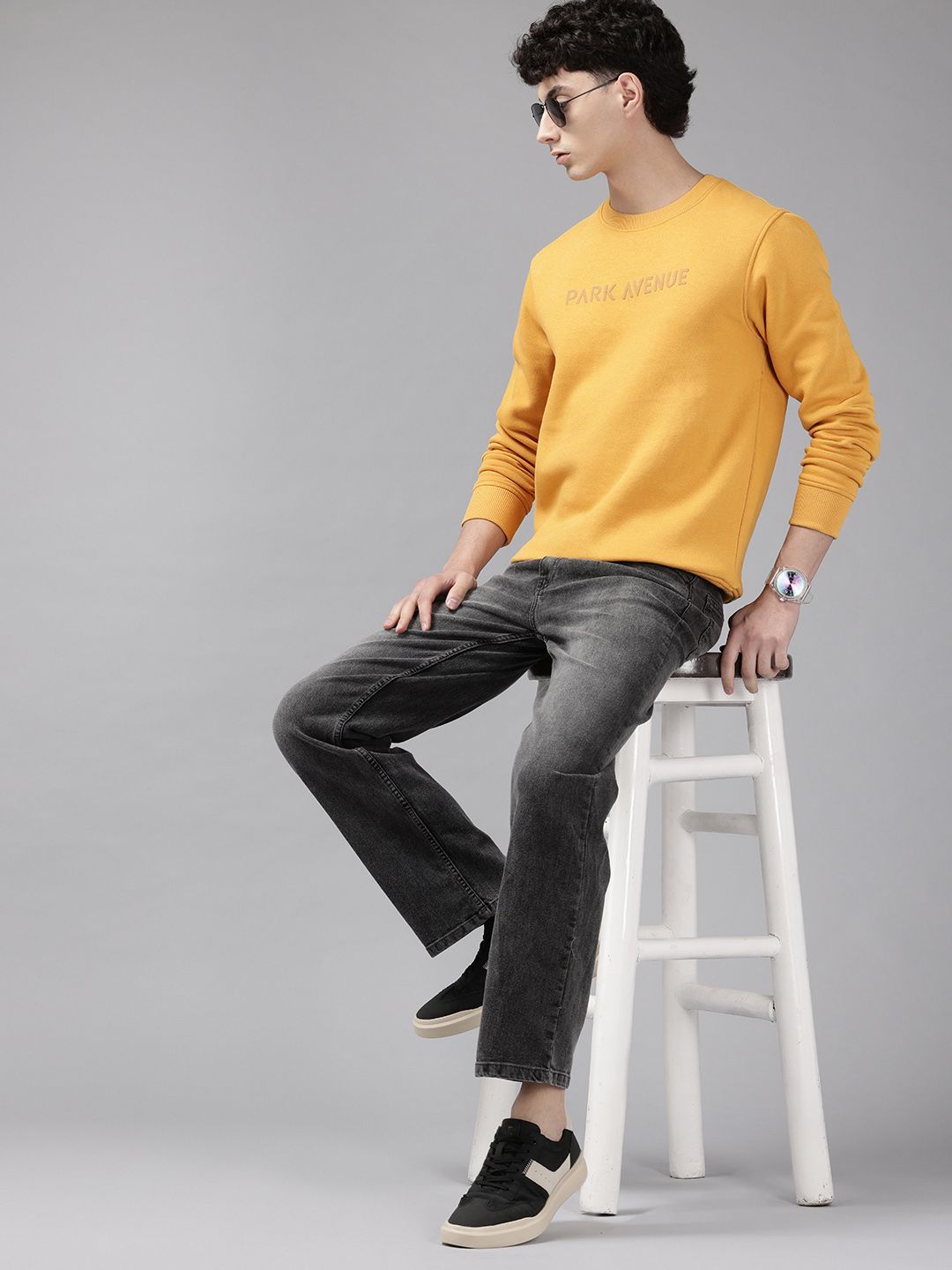 Park Avenue Brand Logo Print Sweatshirt