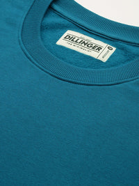 DILLINGER Round Neck Oversized Pullover Fleece Sweatshirt