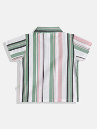 Moms Love Infant Boys Striped Pure Cotton Clothing Set
