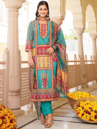 KALINI Women Ethnic Motifs Printed Kurta with Trousers & With Dupatta