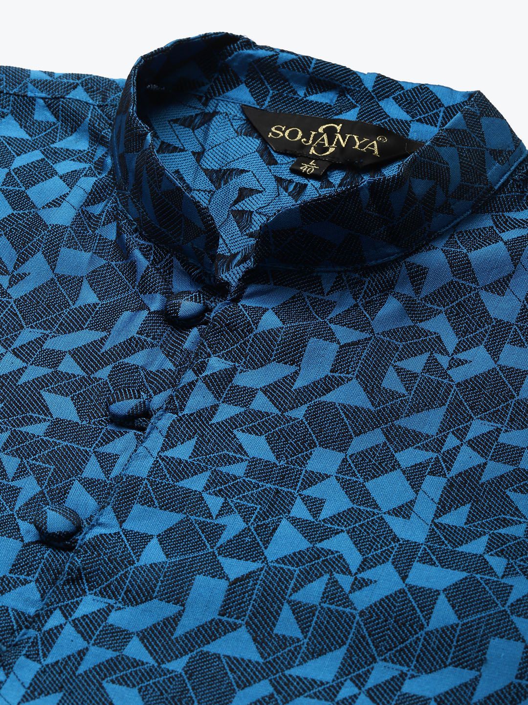 SOJANYA Men Silk Blend Woven Design Kurta