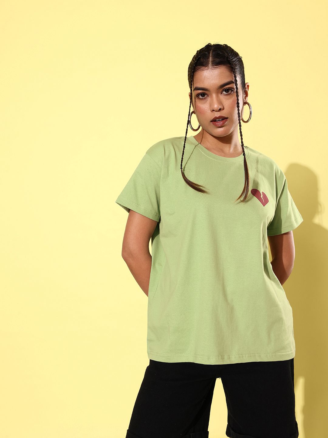 Difference of Opinion Women Printed Boxy T-shirt