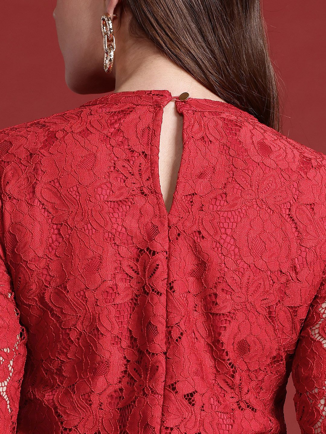 all about you Floral Lace Sheath Dress