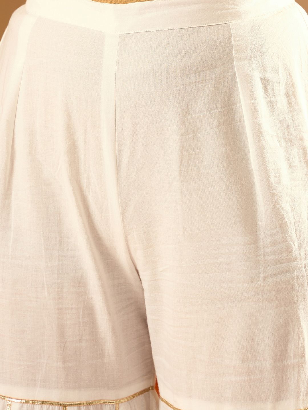 Indo Era Ethnic Motifs Embroidered Gotta Patti Straight Kurta