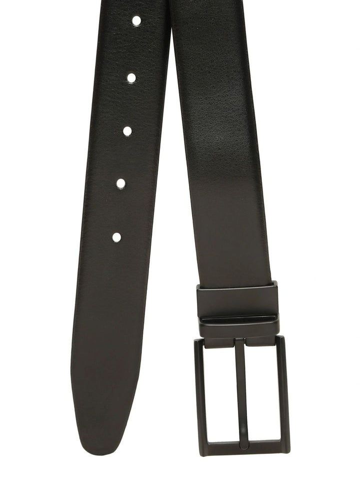 Teakwood Leathers Men Textured Leather Reversible Formal Belt