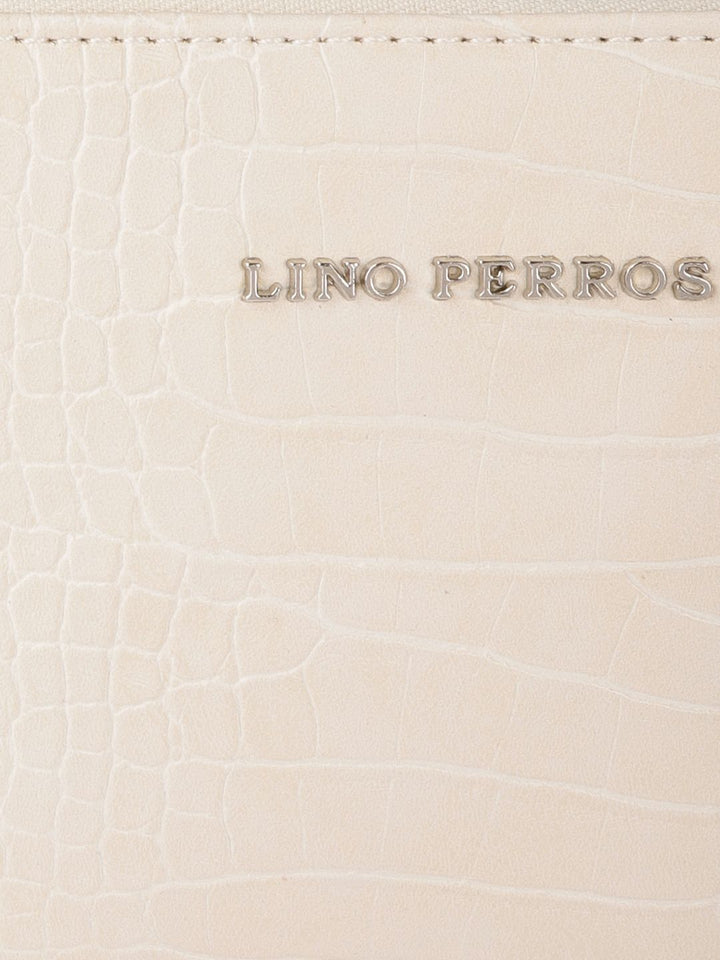 Lino Perros Women Off White Animal Printed PU Shoulder Bag
