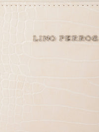 Lino Perros Women Off White Animal Printed PU Shoulder Bag