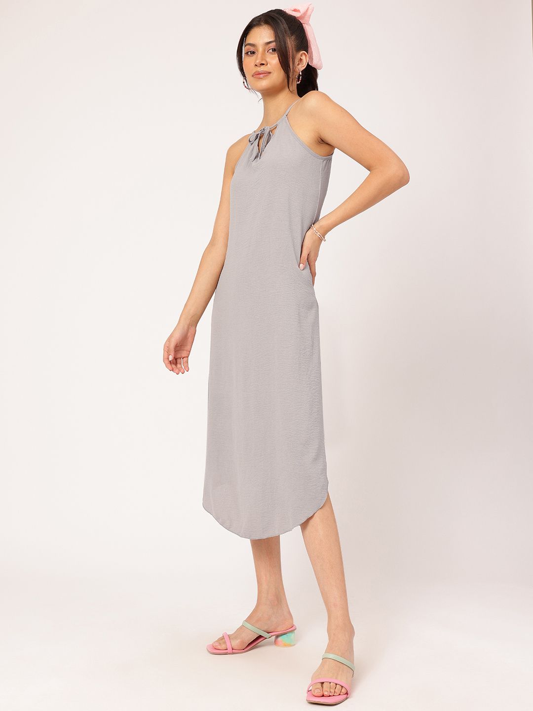 DressBerry Chic Escapism Asymmetric Sheath Midi Dress