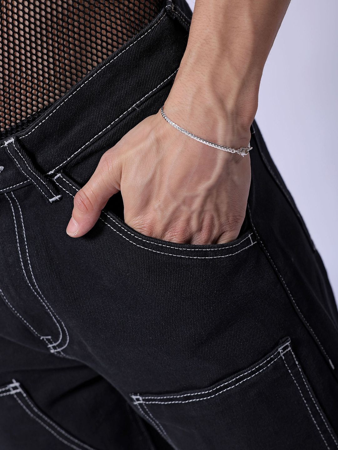 The Indian Garage Co Men Relaxed Fit Mid Rise Jeans